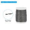 PATIKIL Archery Bow String Serving Thread 120 Yard/110M, 0.03" / 0.8mm Dia Bowstring Thread for Tying Peep Sight Nock Compound Recurve Bow, Black White