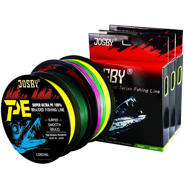 Super Strong PE Braided Fishing Line Abrasion Resistant 4/8