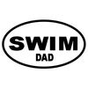 CafePress Swim Dad Oval Rectangle Bumper Sticker Car Decal