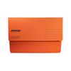 Pack of 50 Orange Card Premium Foolscap Document Wallets