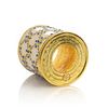 Golden Cream Decorated Candle Holder