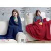 King Cole Double Knitting Pattern Easy Knit Blankets & Teddy Bear Embrace DK (4586)