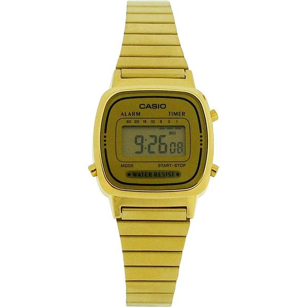 Casio LA670WGA-9DF - Women's Watch, Gold Metal Strap, Gold, Bracelet