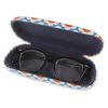 LAGO TERRA Retro Floral Print Hard Shell Glasses Case - Cornflower Blue (Medium)
