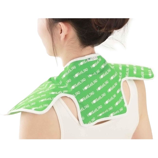 Fujisho f9896 Hot & Cool Pad, Green for Neck and Shoulder (Rubber Free, Odor Reduction)