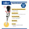 LABEAR - Flat End Flex Head EDC Ratchet Wrench Set - Screwdriver Accessory Compatible with Multitools' Flat Bit Adapters