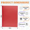 M1SS 20 Pcs A4 Clip Bar File Slide Binder Side Bound Clipbar Folder, Plastic File Folder Document Classification Best for Presentations & Projects Office School (10 Pcs- Assorted / 10 Pcs- Clear)