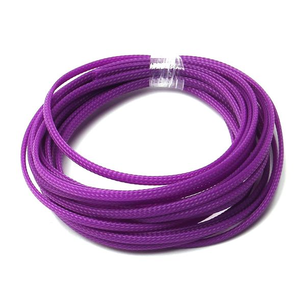 Othmro 1Pc Cable Tidy Sleeve, 5m Cable Protector, Desk Cable Management Cable Organizers Wire Tidy for TV/PC USB Cable, Pet Cable Protector, Purple (Width: 4mm)