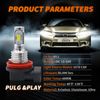 H11 Front LED Headlight Super Bright Bulbs Conversion Kit White 6000K Low Beam