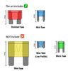 Standard & Mini Size Blade Fuses Assortment Kit Car Fuses Replacement Set 2A-40A