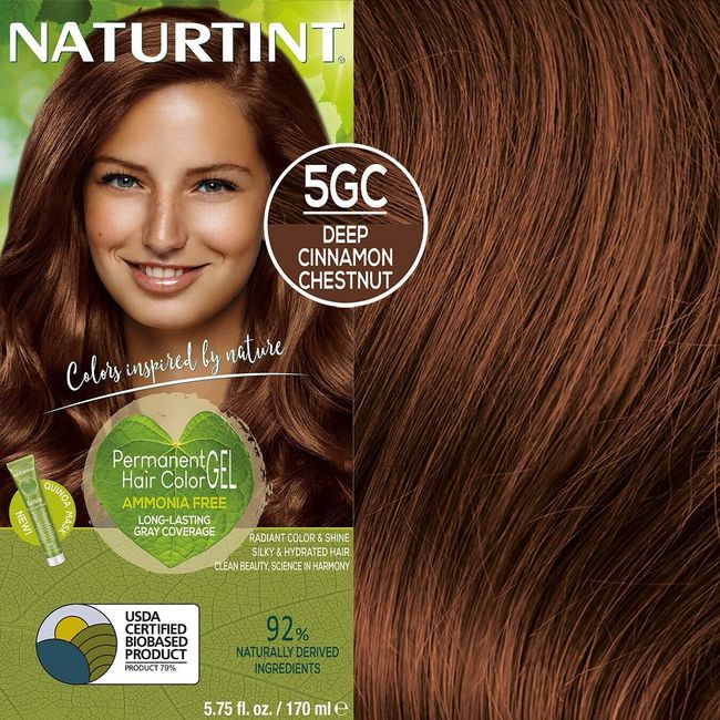 Naturtint - Permanent Hair Color - 5GC Deep Cinnamon Chestnut 5.75 Oz(Pack of 1)