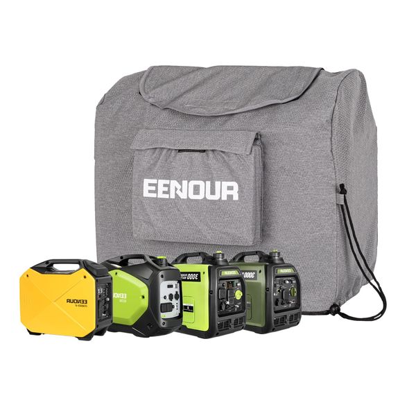 EENOUR Generator Cover, Medium Size, Compatible with Generators GS1800i-B, GS1800i, GS2200i, DK Series, Storage Cover, Waterproof, Dustproof, UV Resistant, Abrasion Resistant Material, Storage of