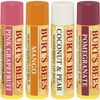 Burt's Bees 100% Natural Moisturizing Lip Balm, Superfruit - Pink Grapefruit, Mango, Coconut & Pear, Pomegranate - 4 Tubes