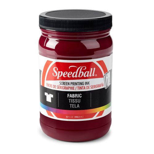 Speedball 004686, 4686, Fabric Screen Printing Ink, 32 Fl oz., Burgundy