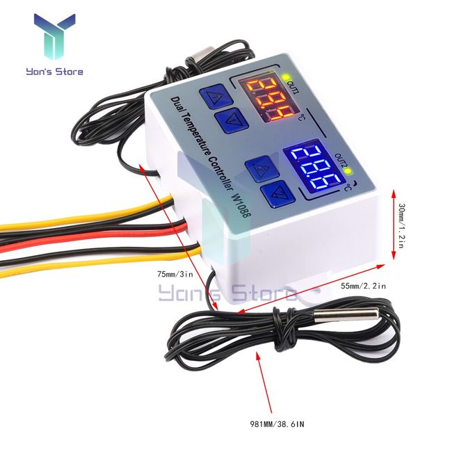 Digital Thermostat for Incubator 12V 24V 110V 220V Temperature Controller  Regulator Control Switch Thermoregulator 10A 220VAC