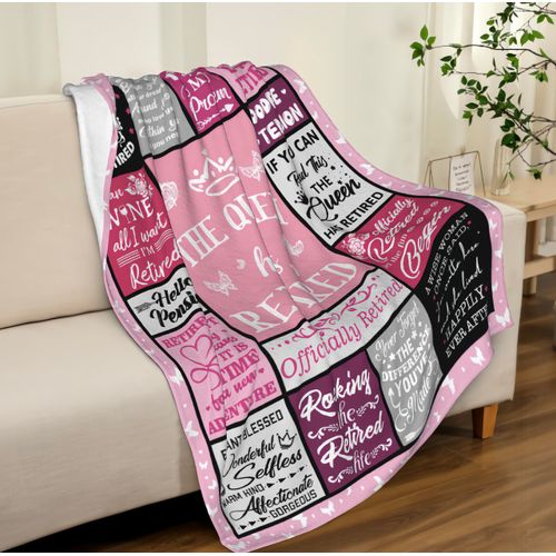Hocgiwd Retirement Gift for Woman Men 2025, Retirement Gifts, Farewell Gifts for Coworkers, Going Away Gifts for Coworkers Women, Goodbye Gift for Coworker Blanket 60"x50"
