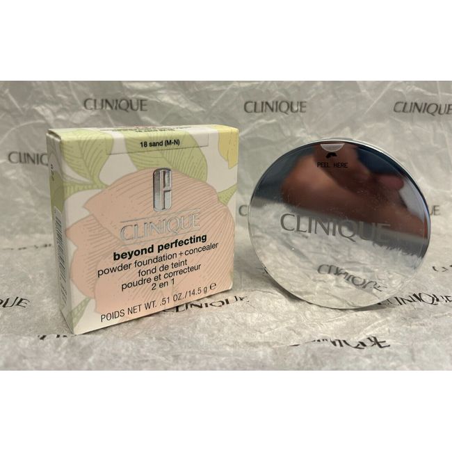 Clinique Beyond Perfecting Powder Foundation + Concealer: 18 Sand, .51oz