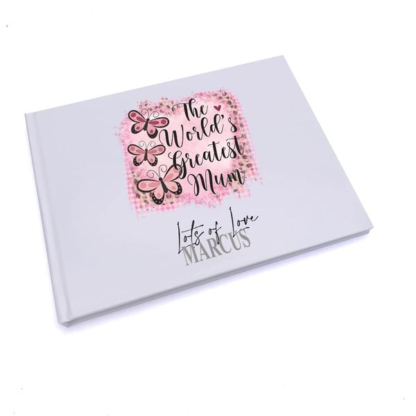 Personalised Worlds Best Mum Gift Guest Book