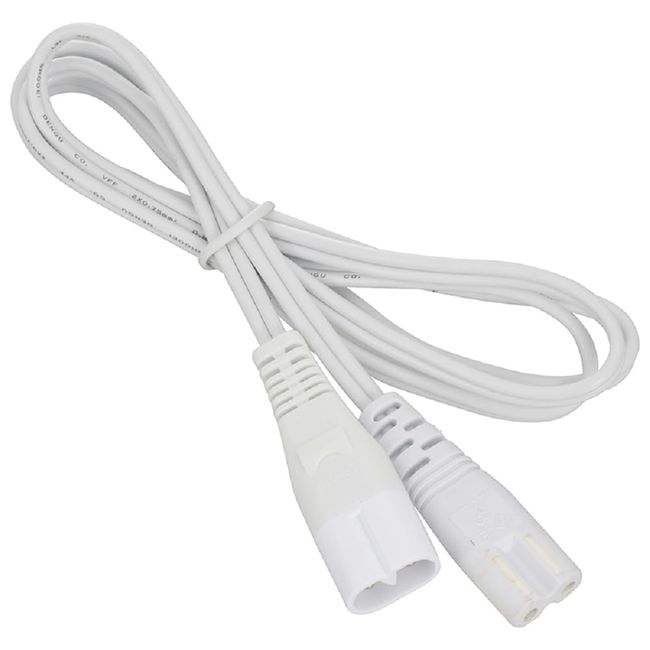 Ohm Electric LT-NLEESP-02 Energy-Saving Lighting Fixture [Evelite Slim] Dedicated Connection Cord 39.4 inches (100 cm), White