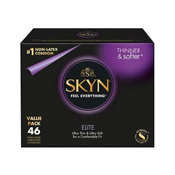 SKYN Elite Non-Latex Lubricated Condoms, 46 ct.