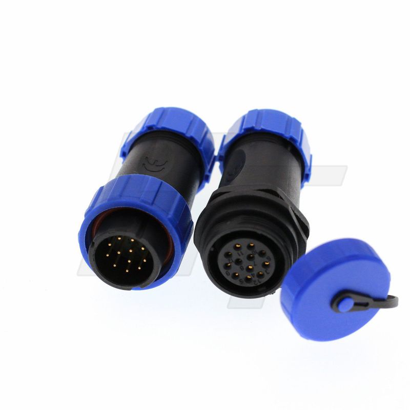 HangTon HE21 Connector 30Amp 3 Pin Power Waterdichte IP68 Industriële Auto Elektrische Ronde Outdoor Elektrische Vrouwelijke Stekker en Mannelijke Stekker, Paneelmontage
