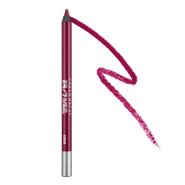 Urban Decay 24/7 Glide-On Lip Pencil, Waterproof and Long-Lasting Lip Liner, Shade: Venom, 1.2g