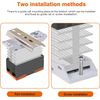 DEWIN Solid State Relay, SSR DIN Rails Solid State Relay DC Control AC Single Phase DIN Rail Mount Solid State Relay with Cooler 25A