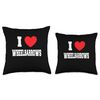 I Love Wheelbarrows Throw Pillow