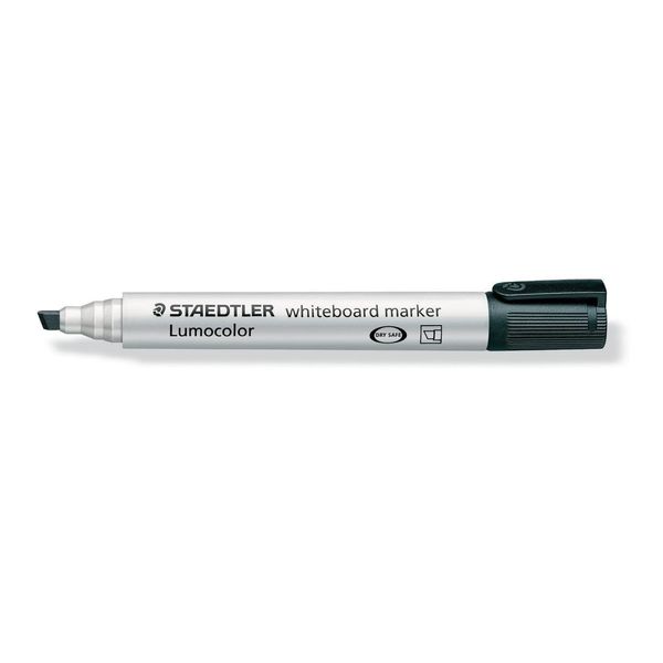 STAEDTLER Lumocolor Whiteboard Marker 351B Black Pack of 10
