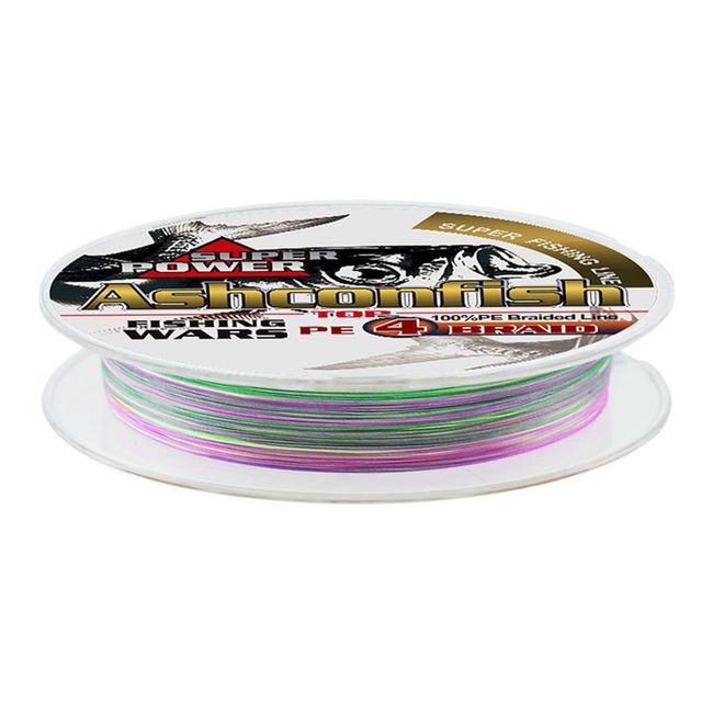 Ashconfish 4 Braid Fishing Line, 4 Strand, High Strength, X4, 164.0 Yards (150 m), 0.004 - 0.02 Inches Diameter (0.4 - 10 Gou)