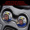 Car Coasters, Air Freshner and a Keychain  Personalized with your Image or Text
