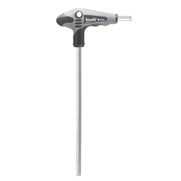 kwb 6mm Hex Key Screwdriver with T-Handle for Optimal Power Transmission