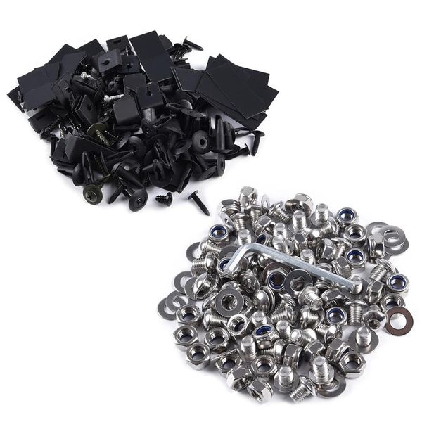 G-PLUS Fender Flares Screw/Bolt Hardware Kit Compatible with Chevy Universal Pocket/Rivet Style