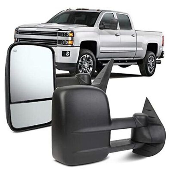 Towing Mirrors With Power Heated Left And Right Side Tow Mirrors Compatible