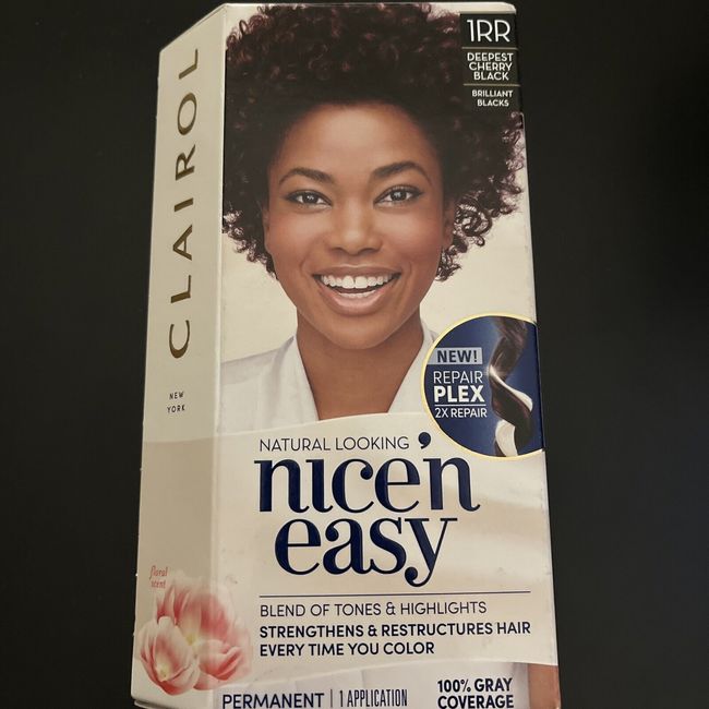 Clairol Nice'N Easy Color Care Formula Permanent Color 1RR Deep Cherry Black B