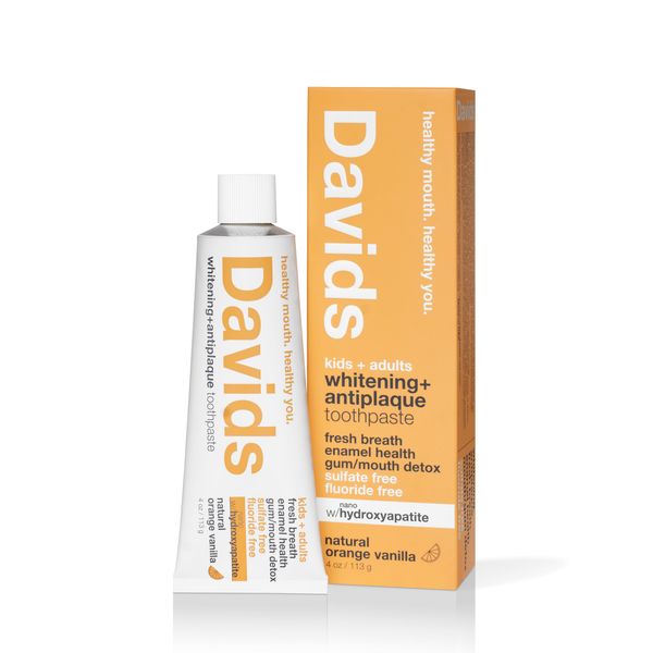 Davids Whitening Tooth Paste (Orange Vanilla) 4.0 oz (113 g)