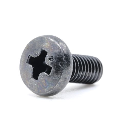 ReplacementScrews M4 x 10mm (M4 x L10, 0.7mm Pitch) Pan Head Phillips Drive Machine Screw - Black Oxide (Pack of 10)