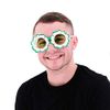 Pretty Coloured Green & White Sunflower Sunglasses