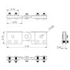 ICC Ladder Rack Swivel Butt Splice Kit in 2-Pack