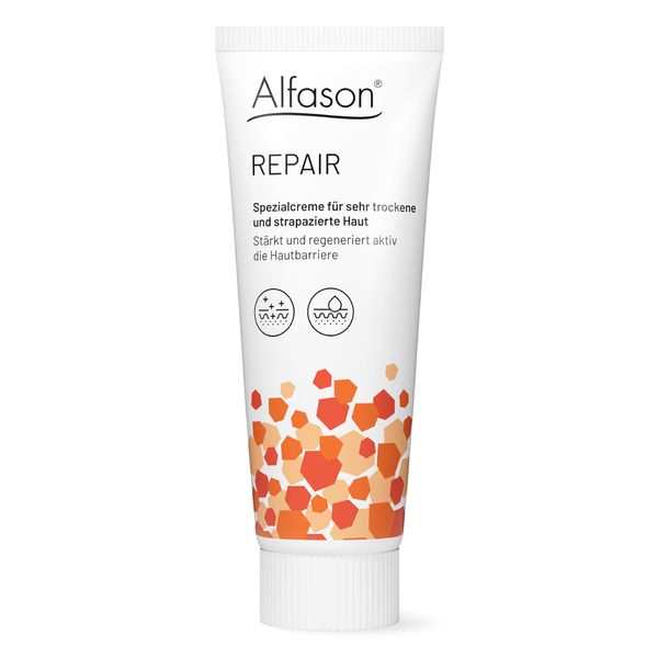 Alfason Repair REPAIR - Die Spezialcreme für sehr trockene und strapazierte Haut, Wirkt dreifach zum Schutz und Wiederaufbau einer gestörten Hautbarriere, 30 g