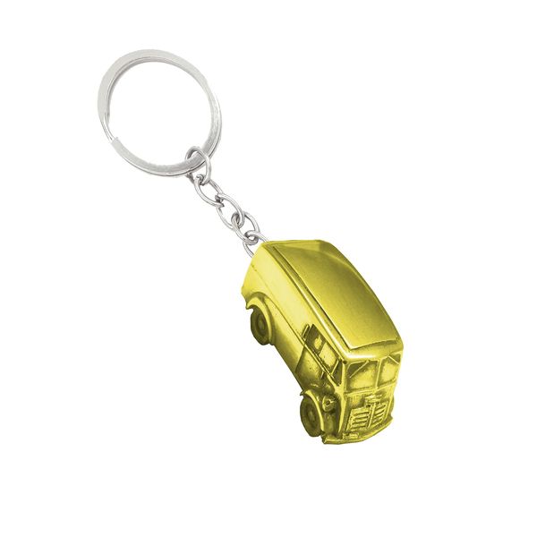 ref14 A 101 Van GOLD FULL CAR On A Split-Ring Keyring