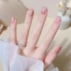 24 Nail Pieces Elegant Temperament Flash Small Floral Coming-of-Age Nails Reception Party After-Party Wedding Nail Tips