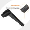sourcing map 4Pcs M5 Adjustable Knobs Handle Female Thread Push Button Ratchet Quick Release Locking Rotating Bolt for Lathe Machinery, Black