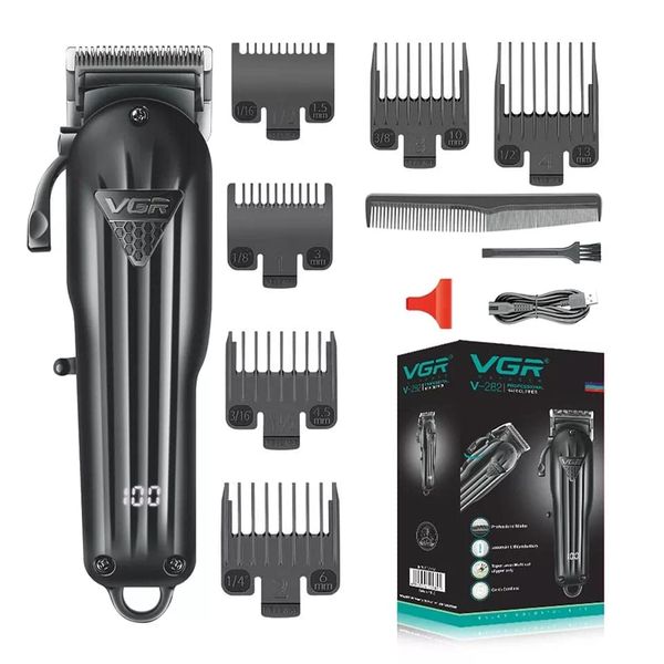 Rechargeable VGR Professional Hair Clipper Hair Trimmer For Men Shaver Hair Cutting Machine Barber Accessories Cut Machin Beard