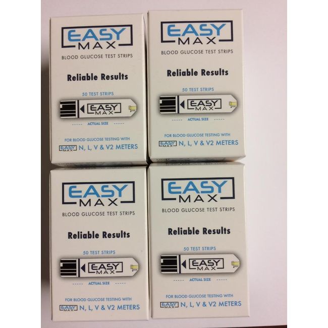 EASYMax Blood Glucose 200 Test Strips  Exp:  8/28/2024