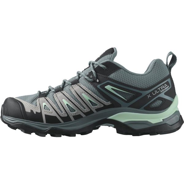 Salomon Women's X ULTRA PIONEER CLIMASALOMON™ WATERPROOF Hiking Shoes for Women, Stormy Weather / Alloy / Yucca, 9