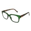 Goodlookers Reading Glasses 'Weybridge' Green/Tortoiseshell +3.50