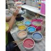 Hand Painted Rainbow Stripe Ceramic 18 cm Side Plate