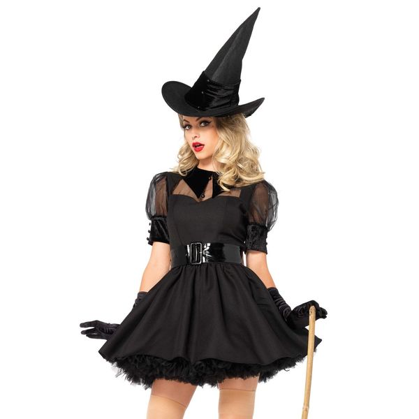 Leg Avenue Bewitching Witch Costume (M, Black)