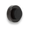 EVI Herrajes Wall Mounted Door Stop (Black Laquered - Black Rubber)